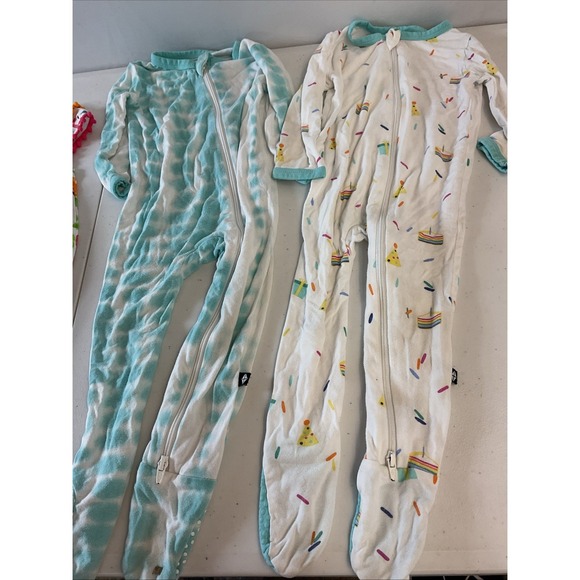 Baby girl 6-9 months 5pc lot Bamboo PJs Kyte , Mudpie romper NEW Floral - Picture 7 of 12